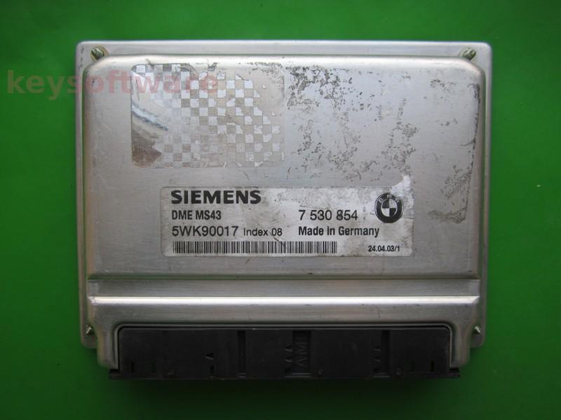 ECU Bmw 330 7530854 5WK90017 DME MS43 E46