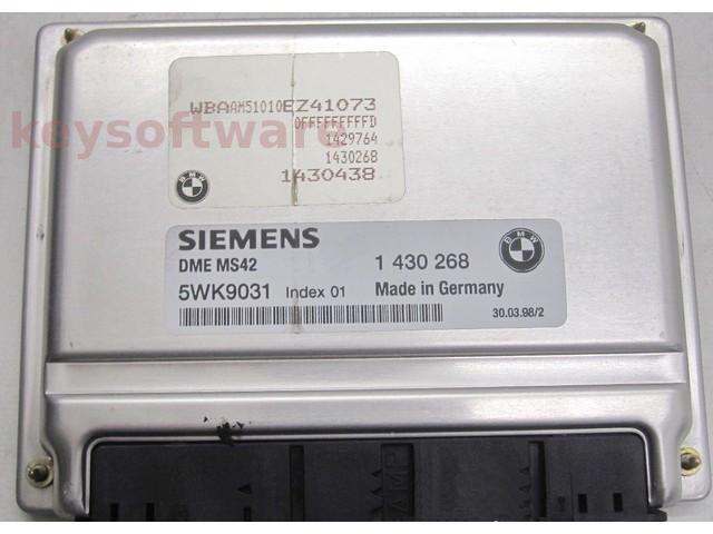 ECU Bmw 323 1430268 5WK9031 MS42 E46 {+
