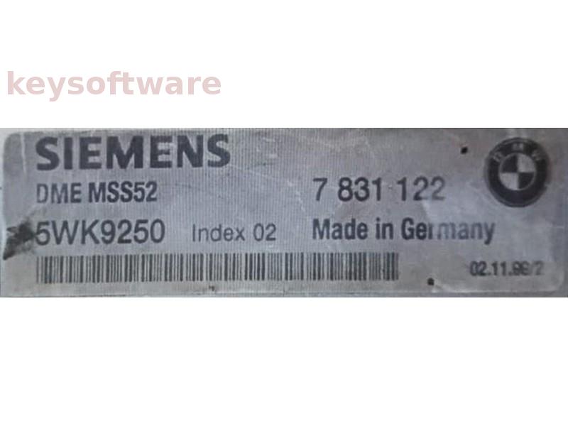 ECU Bmw M5 5.0 7831122 5WK9250 DME MSS52 E39 {