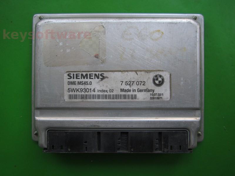 ECU Bmw 520 7527072 5WK93014 MS45.0 E60+
