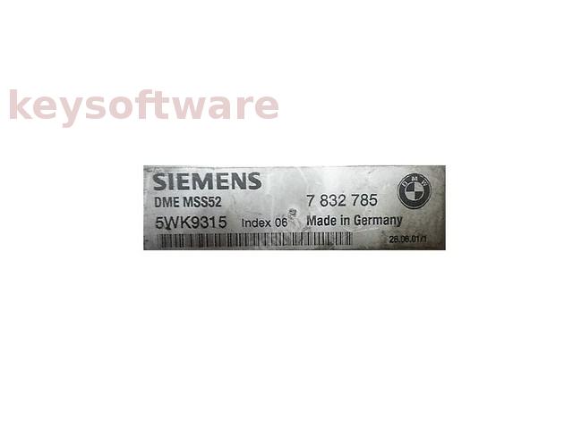 ECU Bmw M5 7832785 5WK9315 DME MSS52 {