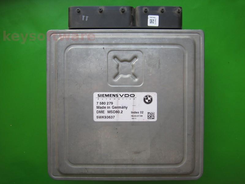 ECU Bmw 118 7580279 5WK93637 MSD80.2 E87