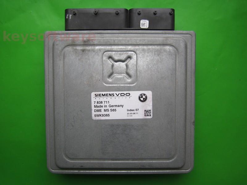 ECU Bmw M6 7838711 5WK9365 MS S65 E63