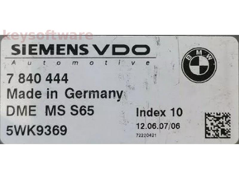 ECU Bmw M5 7840444 5WK9369 DME MSS65 {