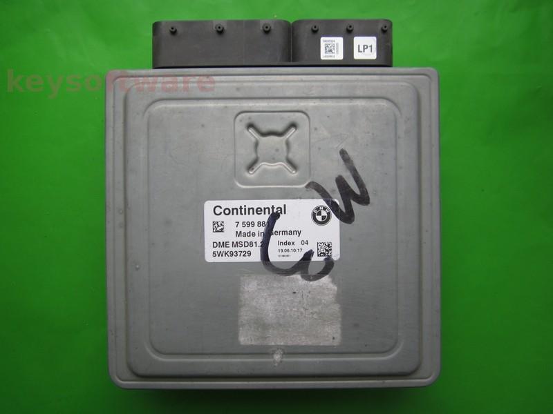 ECU Bmw 520 7599881 5WK93729 MSD81.2 E60