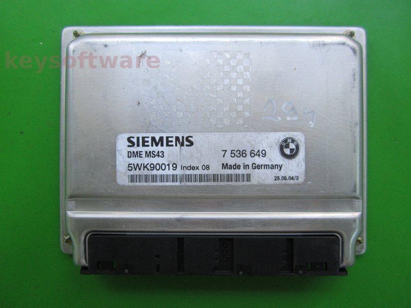 ECU Bmw 320 7536649 5WK90019 DME MS43 {