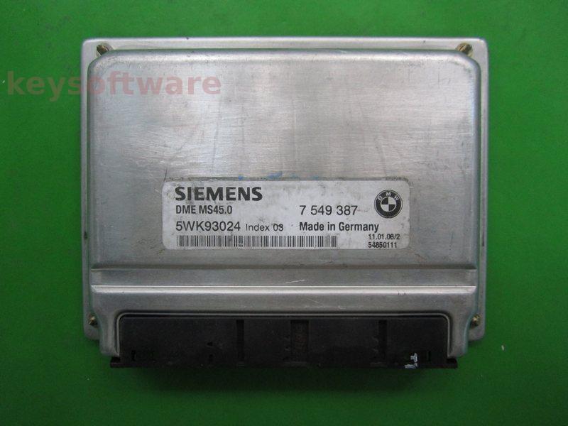 ECU Bmw 525i 7549387 5WK93024 MS45.0 E60