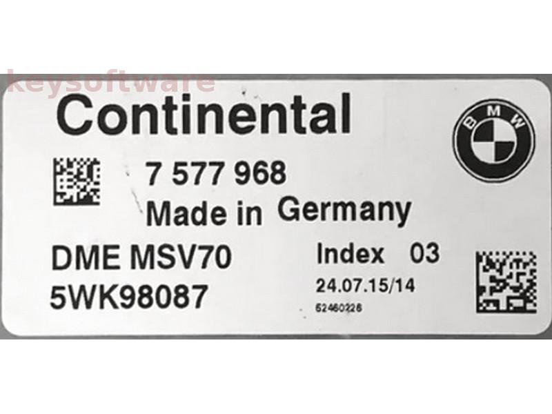 ECU Bmw 330 7577968 5WK98087 MSV70 E60 {