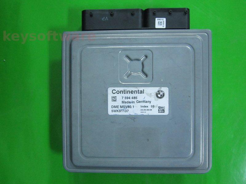ECU Bmw 328 7594485 5WK91137 MSV80.1