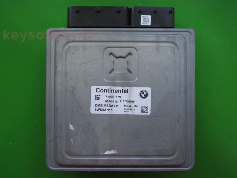 ECU Bmw 123D 7595179 5WK93727 MSD81.2 E88