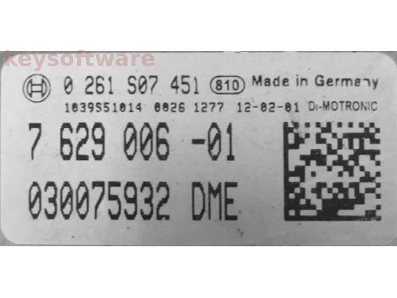 ECU Bmw X1 2.0 7629006 0261S07451 MEVD17.2.4 E84{