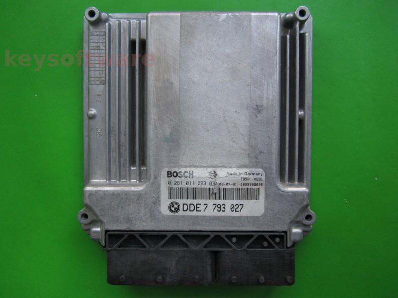 ECU Bmw 330D DDE7793027 0281011223 EDC16C1 E46 {+