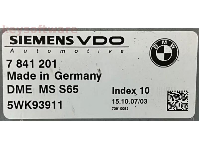 ECU Bmw M5 7841201 5WK93911 DME MSS65 {