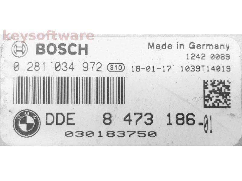 ECU Bmw 120D DDE8473186 0281034972 EDC17C50 F15 {