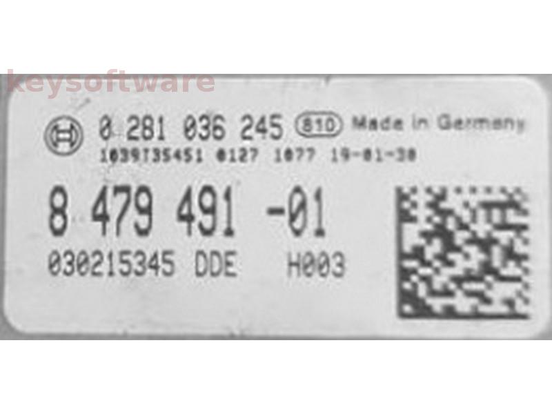 ECU Bmw X1 2.0D 8479491 0281036245 MD1CS001 F48 {