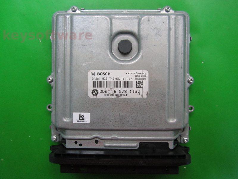 ECU Bmw 640D DDE8578115 0281030743 EDC17CP45 F13{