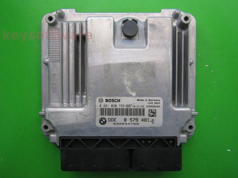 ECU Bmw 218D DDE8579481 0281030745 EDC17C50