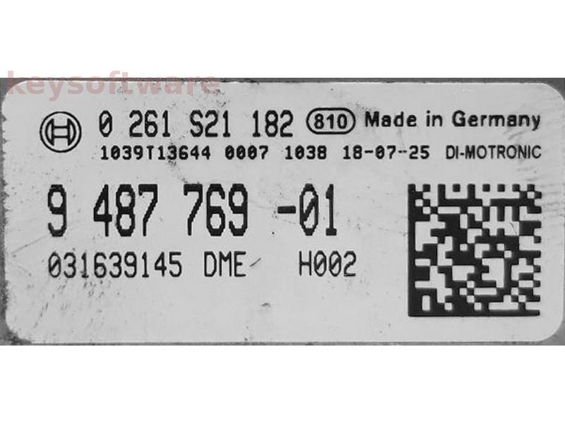 ECU BMW 330 2.0 9487769 0261S21182 MG1CS003 {