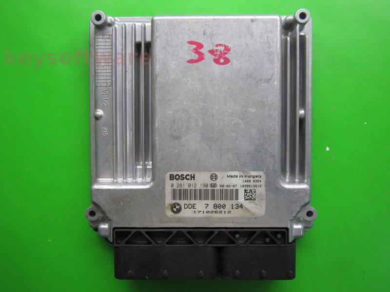 ECU Bmw 525D DDE7800134 0281012190 EDC16C1 E60 {+