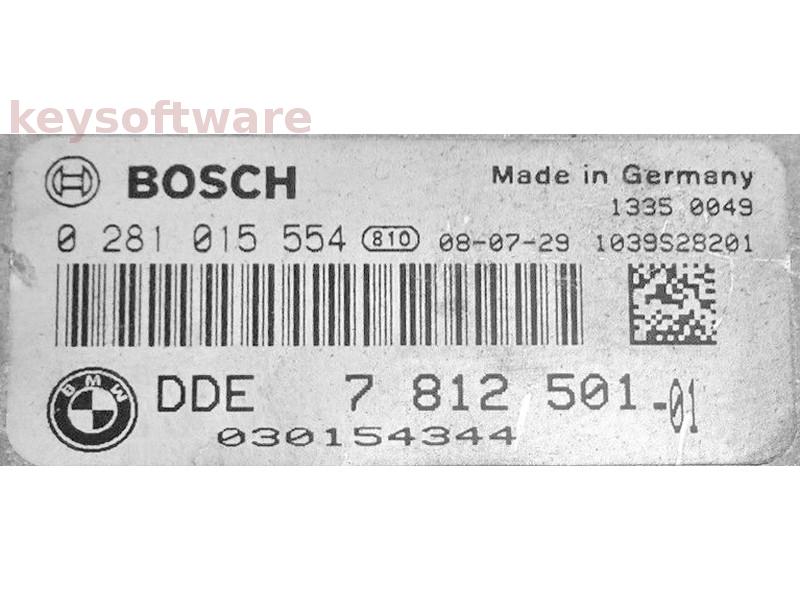 ECU Bmw 2.0D DDE7812501 0281015554 EDC17C06 {