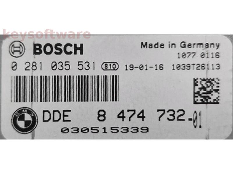 ECU Bmw 535D DDE8474732 0281035531 EDC17CP45 {