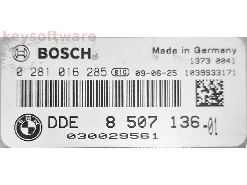 ECU Bmw 330D DDE8507136 0281016285 EDC17CP09 E92 {