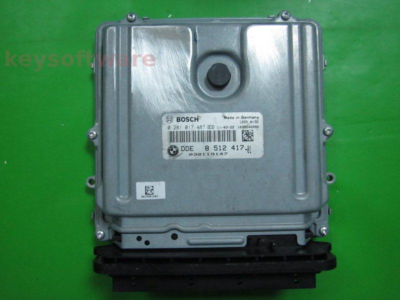 ECU BMW 335D DDE8512417 0281017487 EDC17CP09 E90