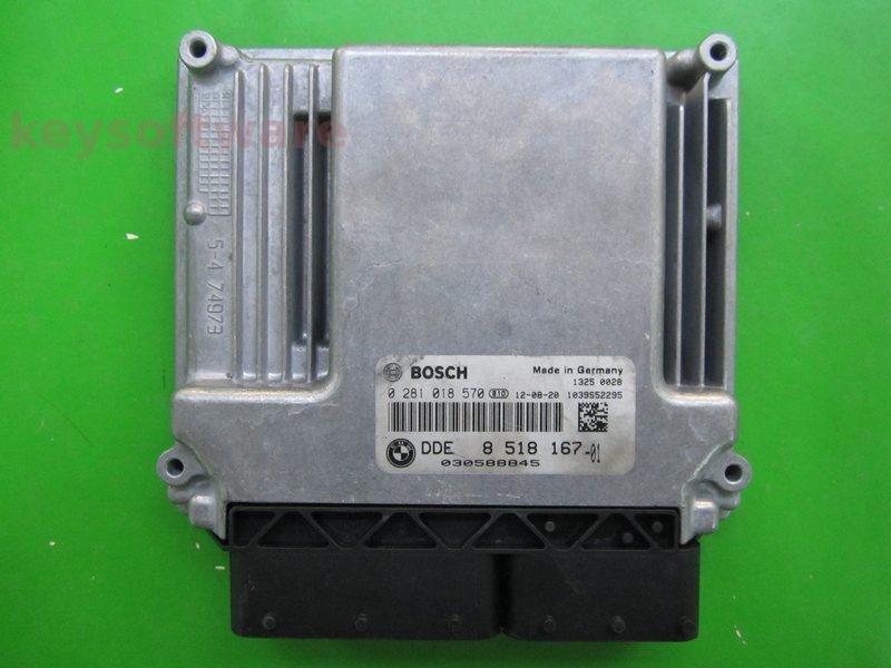 ECU Bmw 118D DDE8518167 0281018570 EDC17C06