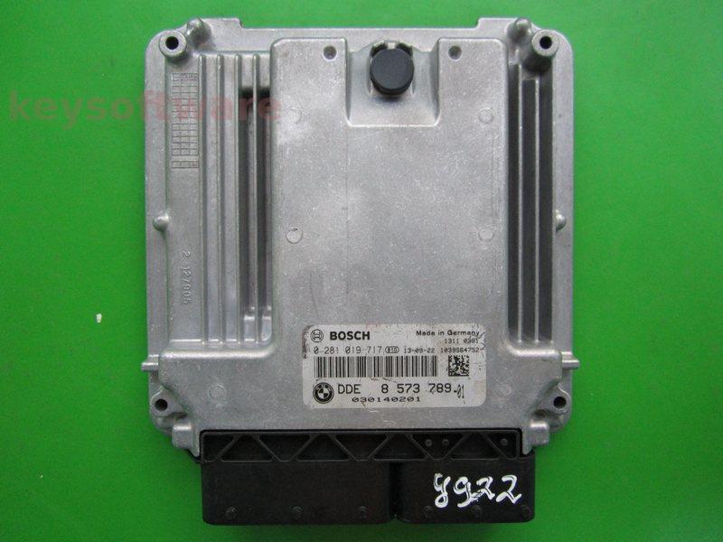 ECU Bmw 320D DDE8573789 0281019717 EDC17C56 E46