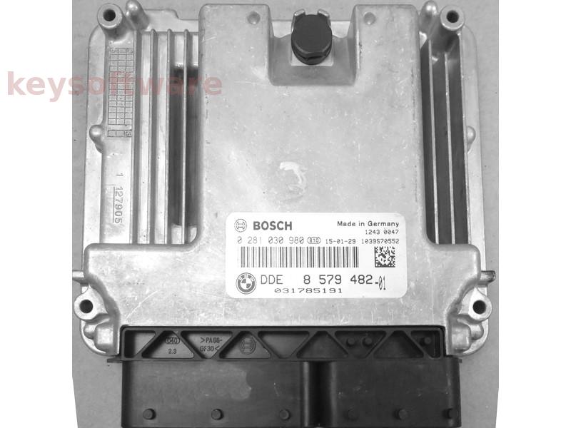 ECU Bmw 116D DDE8579482 0281030980 EDC17C50 F20