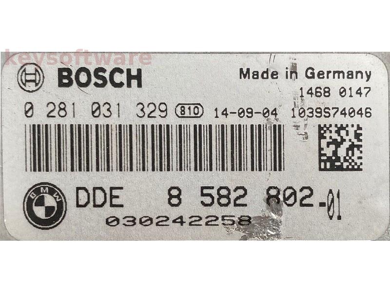 ECU BMW 730D DDE8582802 0281031329 EDC17C56 F30