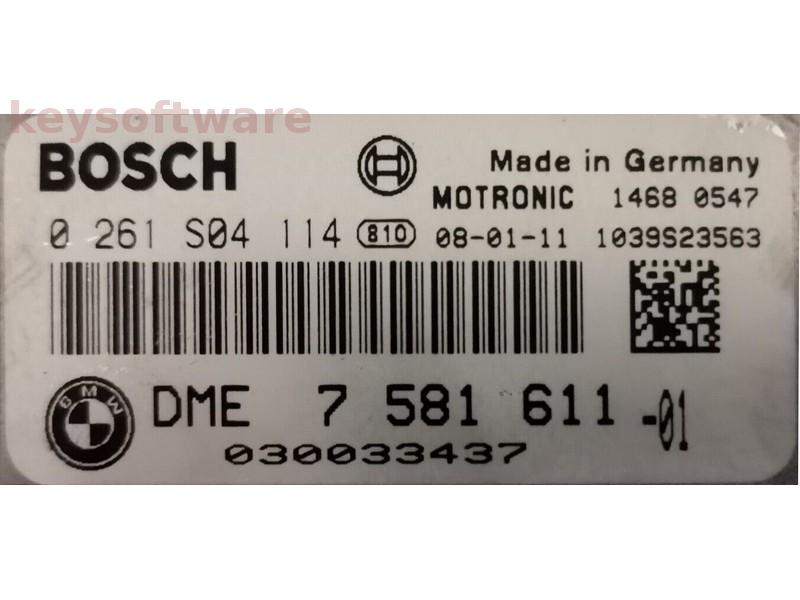 ECU Bmw 320 DME7581611 0261S04114 MEV17.2.1