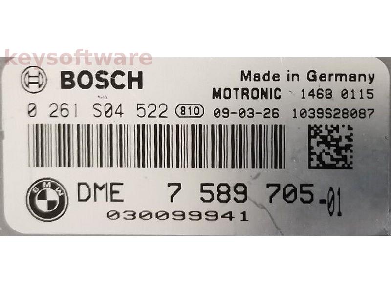 ECU Bmw 120 DME7589705 0261S04522 MEV17.2.1 E87