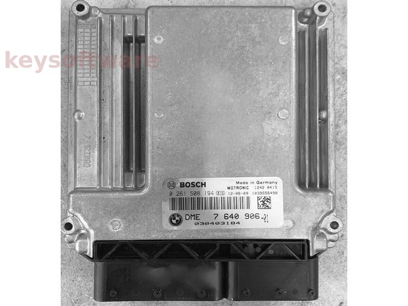 ECU Bmw X1 2.0 DME7640906 0261208194 MEV17.2.1 {