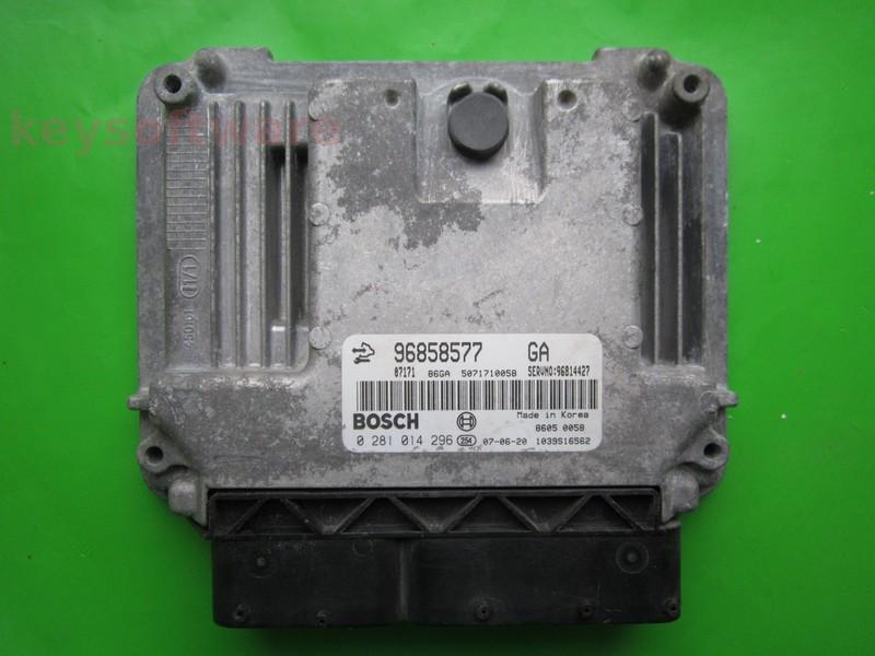 ECU Chevrolet Captiva 2.0CDTI 96858577 0281014296 EDC16C39 }