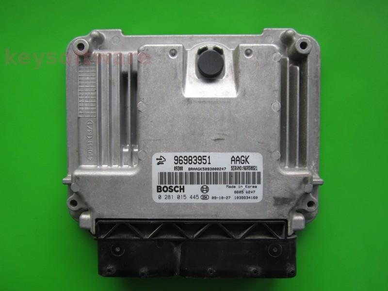 ECU Chevrolet Cruze 2.0CDTI 96983951 0281015445 EDC16C39