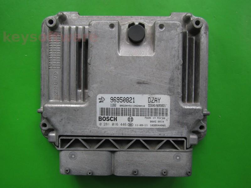 ECU Chevrolet Cruze 2.0CDTI 96950821 0281016446 EDC16C39