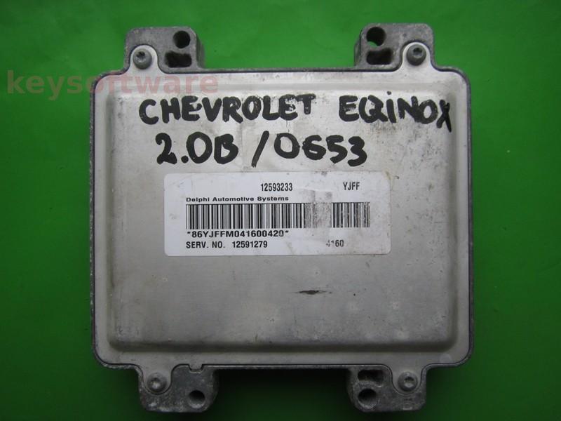 ECU Chevrolet Equinox 3.4 12593233 12591279 YJFF