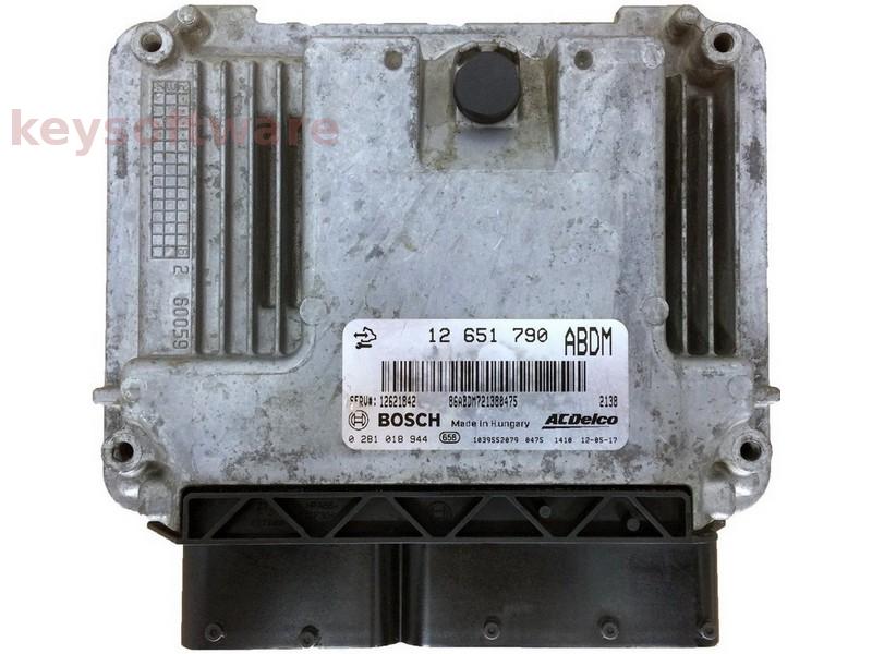 ECU Chevrolet S10 2.8D 12651790 0281018944 EDC16C39 ABDM {