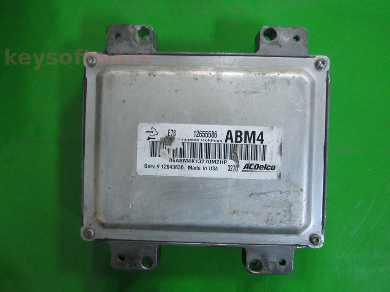 ECU Chevrolet Cruze 1.6 12655586 12643636 ABM4 ACDELCO E78