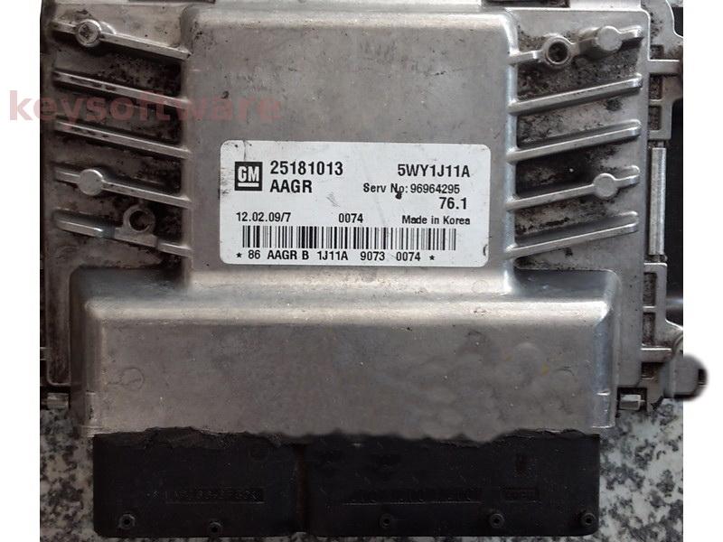 ECU Chevrolet Cruze 1.6 25181013 5WY1J11A SIMTEC 76.1 {