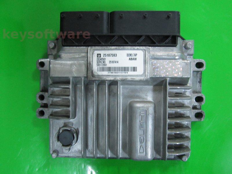 ECU Chevrolet Cruze 2.0CDI 25187593 25187414 DCM3.7AP