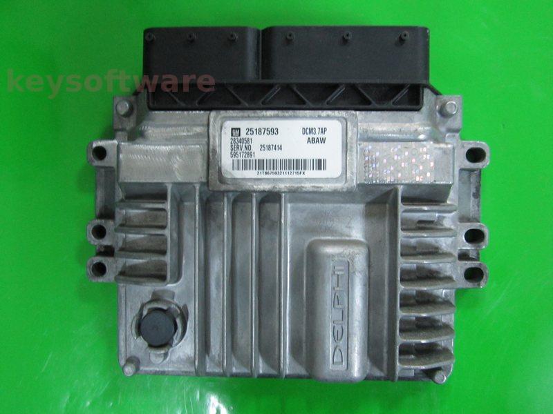 ECU Chevrolet Cruze 2.0CDI 25187593 25187414 DCM3.7AP {