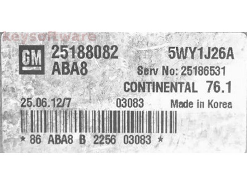 ECU Chevrolet Cruze 1.8 25188082 5WY1J26A Simtec 76.1 {