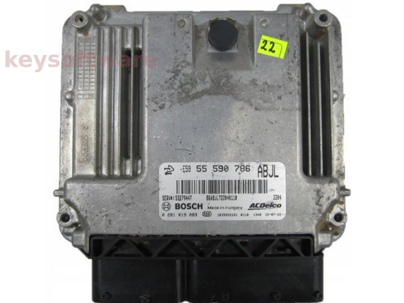 ECU Chevrolet Aveo 1.3CDTI 55590786 0281019089 EDC17C59