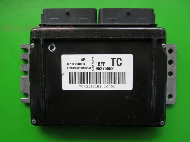 ECU Chevrolet Kalos 1.2 96376652 S010016040B0 1BFF KEMSCO 4R