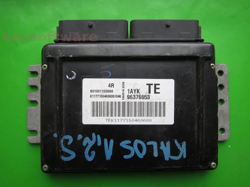 ECU Chevrolet Kalos 1.2 96376653 S010011038A9 1AYK KEMSCO 4R