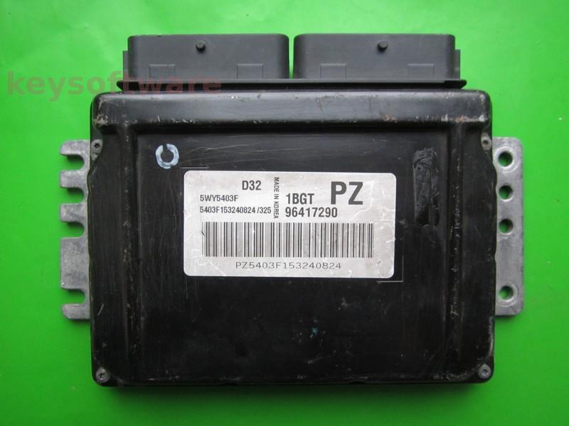 ECU Chevrolet Matiz 0.8 96417290 5WY5403F PZ Sirius D32