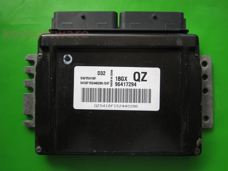 ECU Chevrolet Spark 0.8 96417294 5WY5418F QZ Sirius D32 {