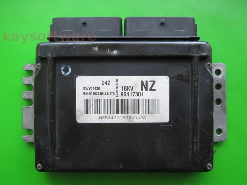 ECU Chevrolet Matiz 1.0 96417301 5WY5442G NZ Sirius D42